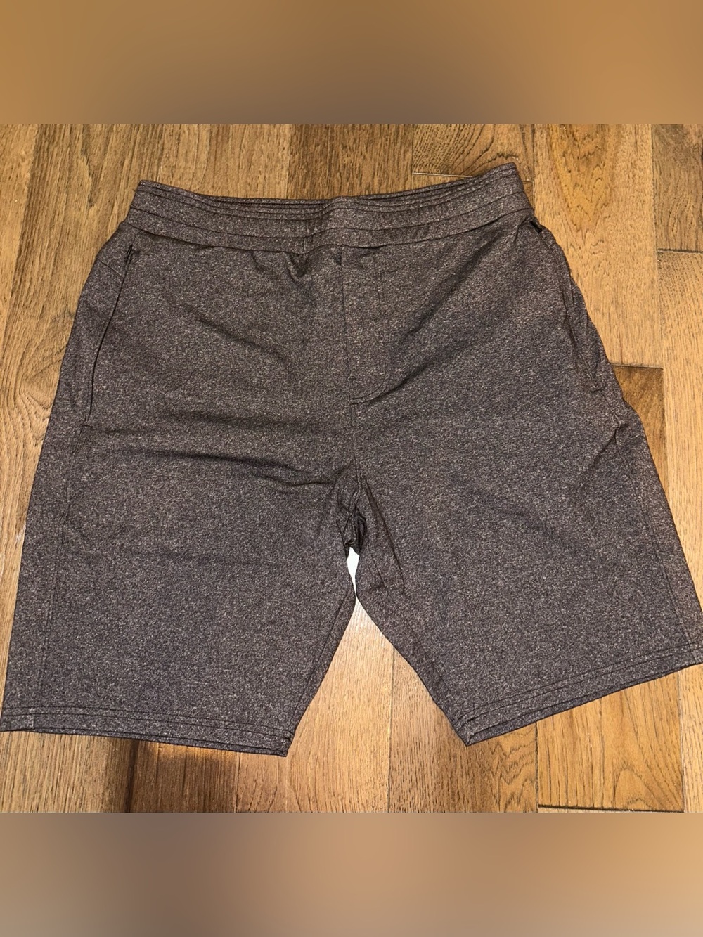 Men's Athletic Heathered Charcoal Performance Shorts